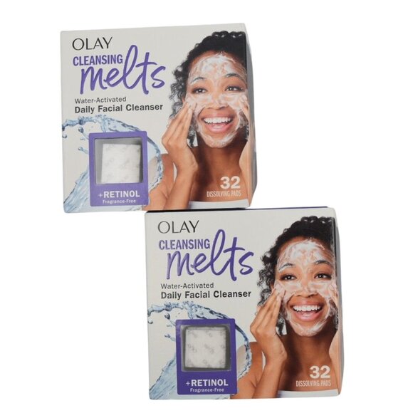 2 Olay Cleansing Melts Water Activated Daily Facial Cleanser With Retinol - Picture 2 of 5